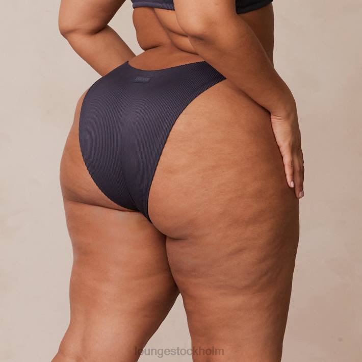Lounge kvinnor kolblå underkläder FP6J514 ribbad triangeltrosa