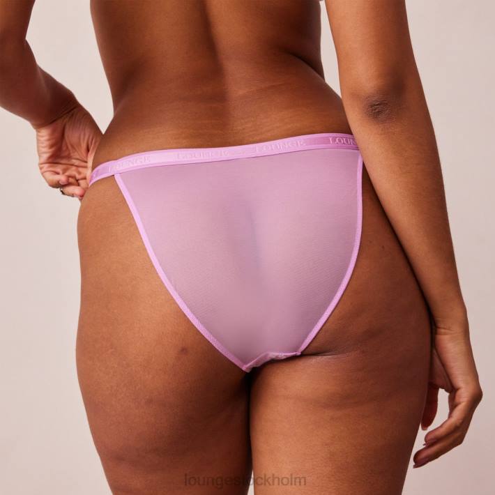 Lounge kvinnor lavendel rosa underkläder FP6J575 ribbad blommig triangeltrosa