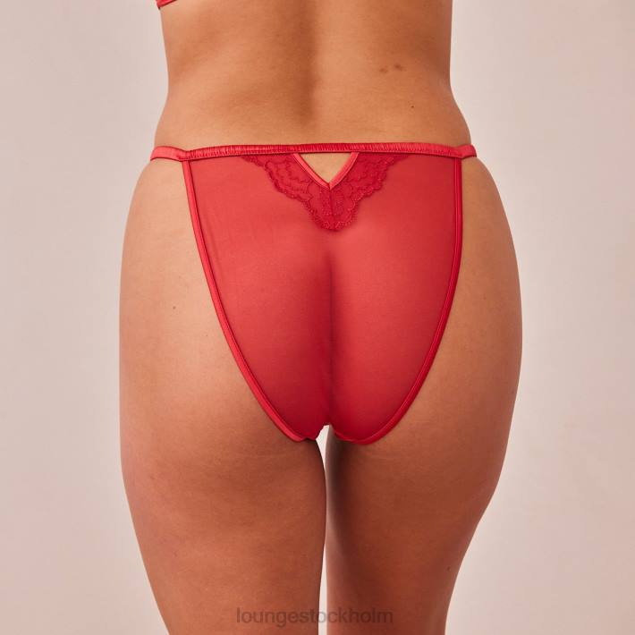 Lounge kvinnor rödbrun underkläder FP6J498 quiltade spetstrosor