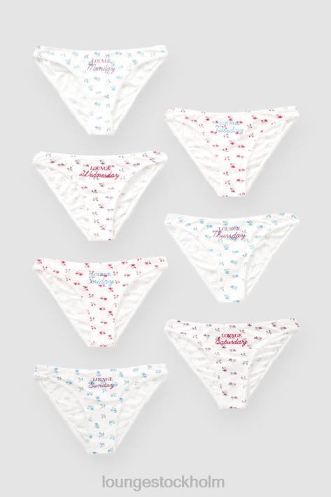 Lounge kvinnor skriva ut underkläder FP6J702 veckodagstrosor (7-pack)