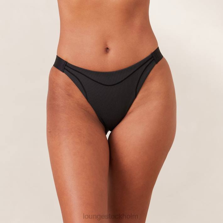 Lounge kvinnor svart underkläder FP6J454 räfflade mindful trosor