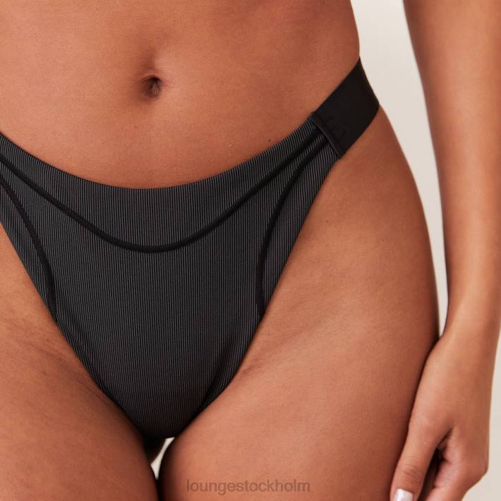 Lounge kvinnor svart underkläder FP6J454 räfflade mindful trosor