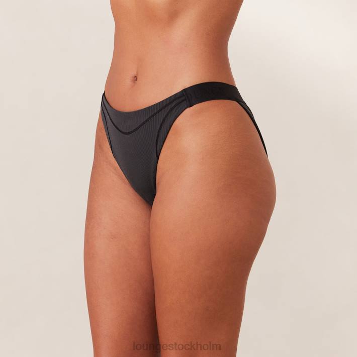 Lounge kvinnor svart underkläder FP6J454 räfflade mindful trosor