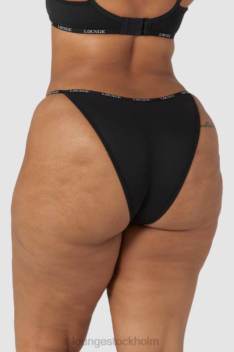 Lounge kvinnor svart underkläder FP6J562 släta klassiska trosor