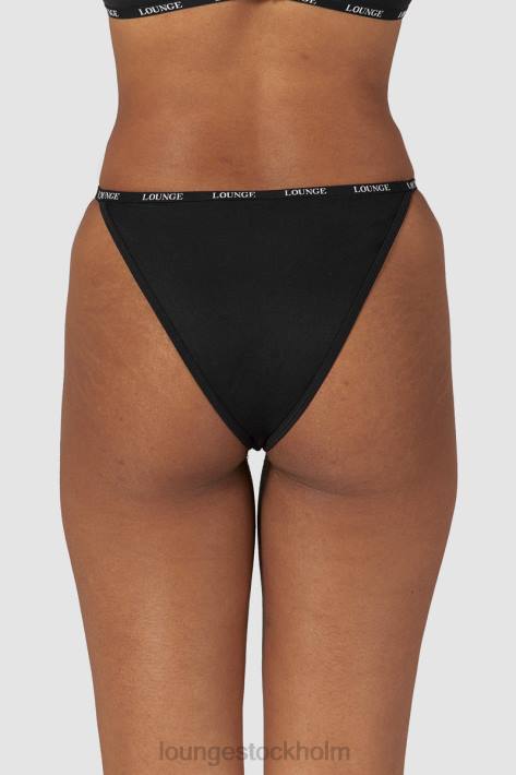 Lounge kvinnor svart underkläder FP6J562 släta klassiska trosor