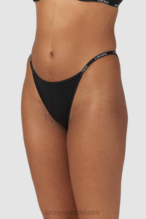 Lounge kvinnor svart underkläder FP6J562 släta klassiska trosor