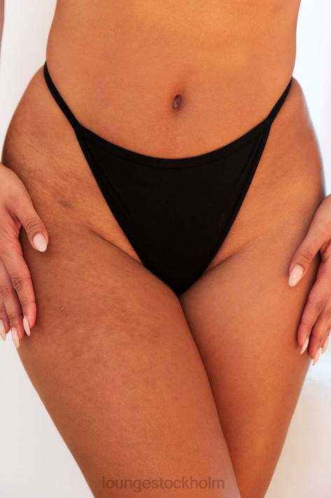 Lounge kvinnor svart underkläder FP6J591 lyxigt g-sträng