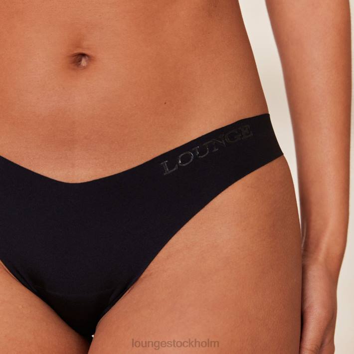 Lounge kvinnor svart underkläder FP6J754 sömlösa no show fräcka trosor x2