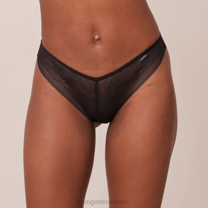 Lounge kvinnor svart underkläder FP6J760 fräcka trosor med sömlös spets