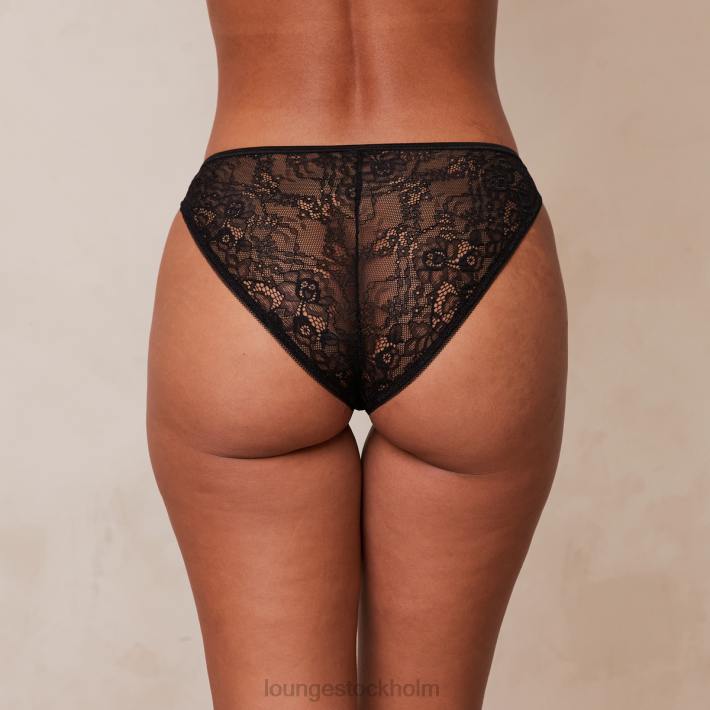 Lounge kvinnor svart underkläder FP6J772 picotkantade fräcka trosor i spets