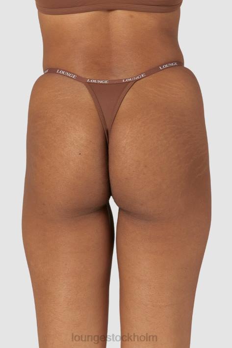 Lounge kvinnor kastanj underkläder FP6J542 slät stringtrosa