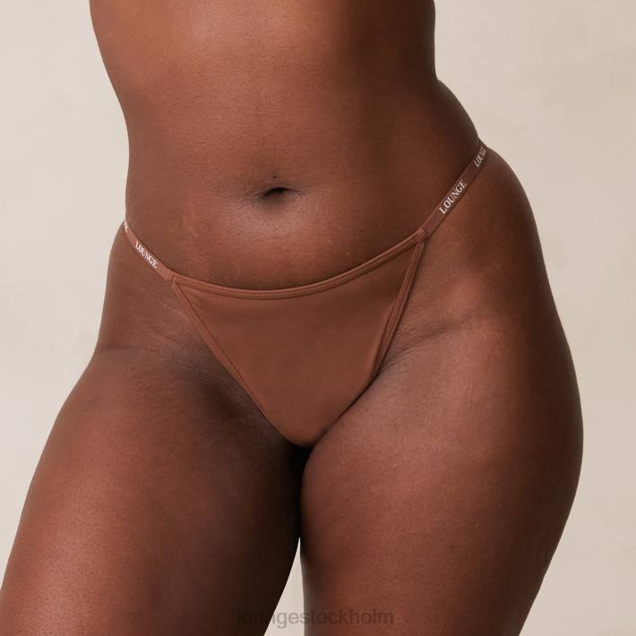Lounge kvinnor kastanj underkläder FP6J555 slät klassisk stringtrosa