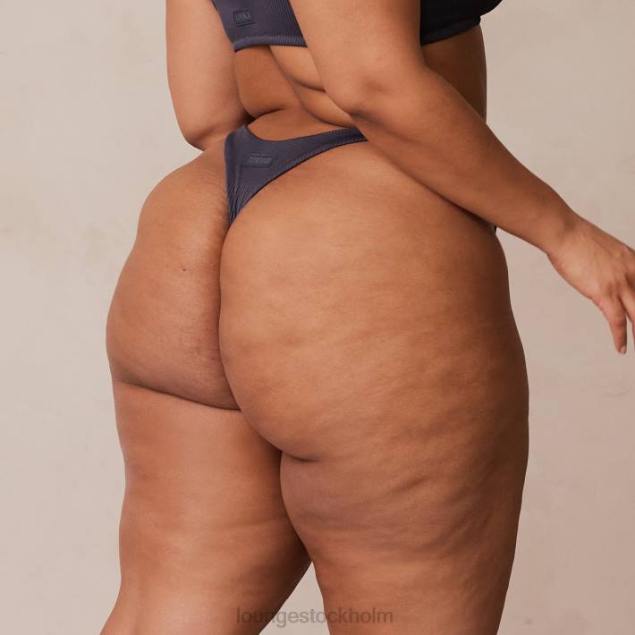 Lounge kvinnor kolblå underkläder FP6J509 ribbad triangeltrosa