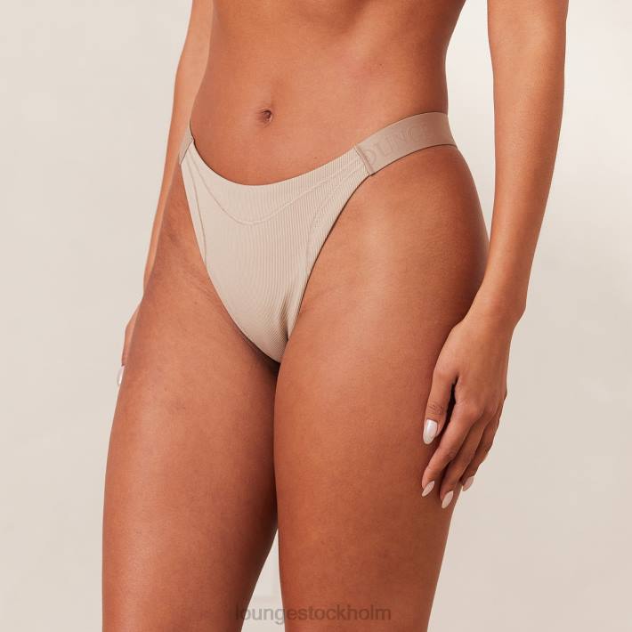 Lounge kvinnor mink underkläder FP6J453 ribbad mindful stringtrosa