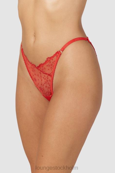 Lounge kvinnor röd underkläder FP6J254 slinky trosor med öppen rygg