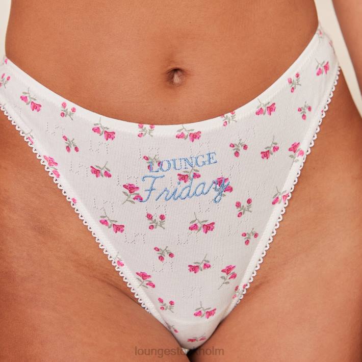 Lounge kvinnor skriva ut underkläder FP6J701 dagar i veckan stringtrosa (7-pack)