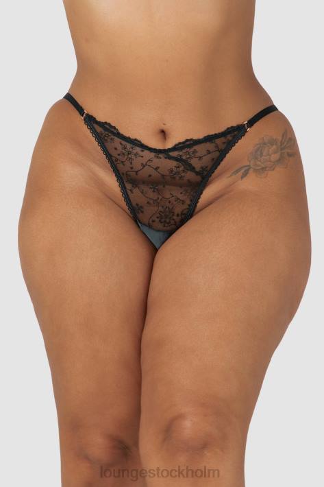 Lounge kvinnor svart underkläder FP6J252 slinky trosor med öppen rygg