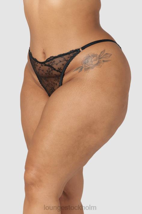 Lounge kvinnor svart underkläder FP6J252 slinky trosor med öppen rygg