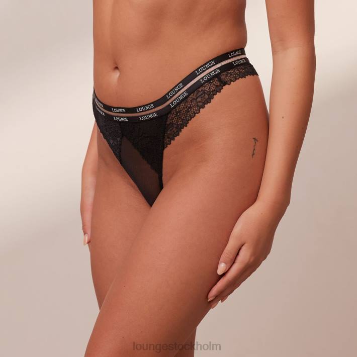 Lounge kvinnor svart underkläder FP6J285 vogue stringtrosa