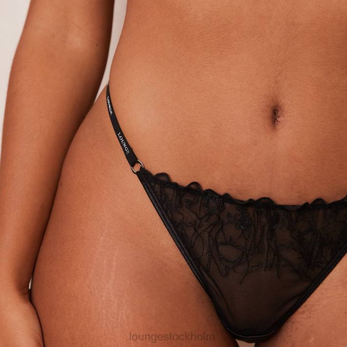 Lounge kvinnor svart underkläder FP6J300 illustration stringtrosa