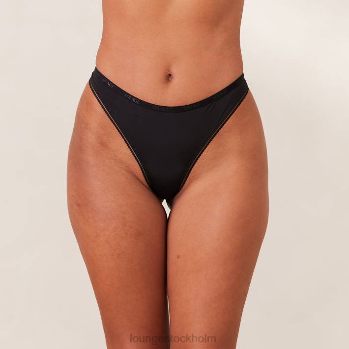 Lounge kvinnor svart underkläder FP6J448 komfort stringtrosa