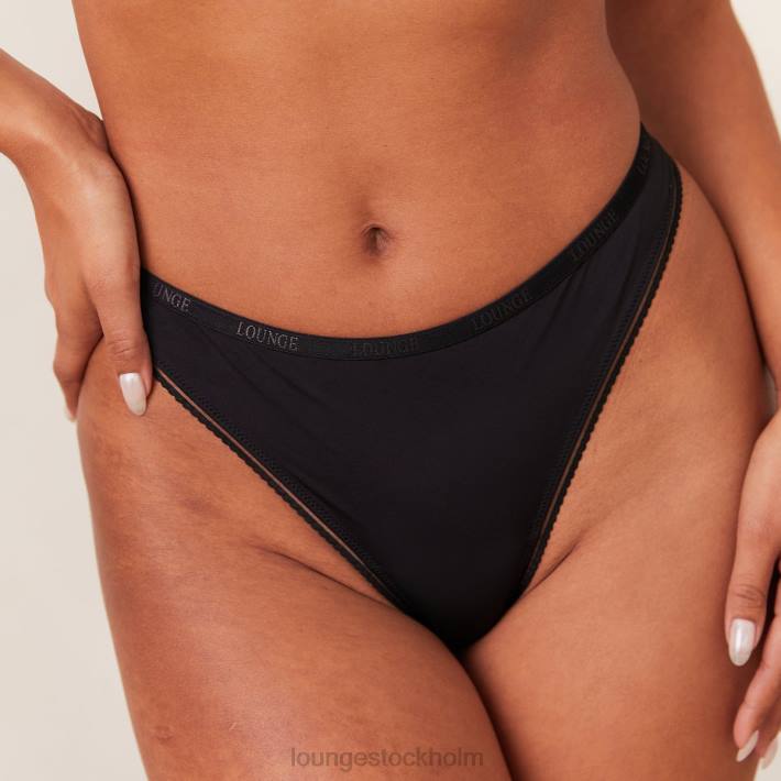Lounge kvinnor svart underkläder FP6J448 komfort stringtrosa