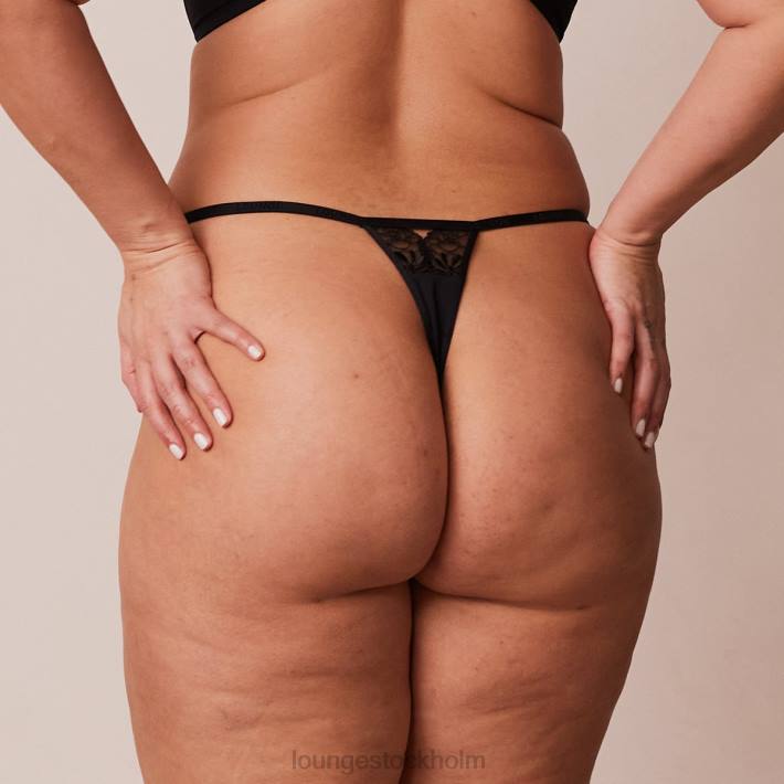 Lounge kvinnor svart underkläder FP6J580 stringtrosa mot gravitation