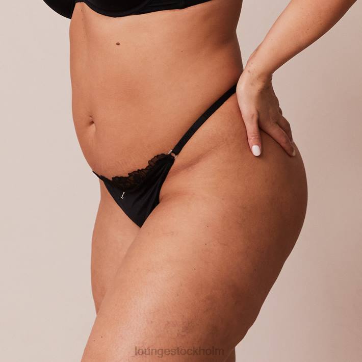 Lounge kvinnor svart underkläder FP6J580 stringtrosa mot gravitation