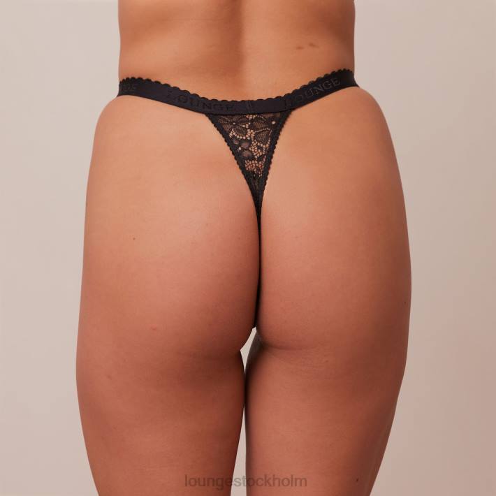 Lounge kvinnor svart underkläder FP6J605 flärd stringtrosa