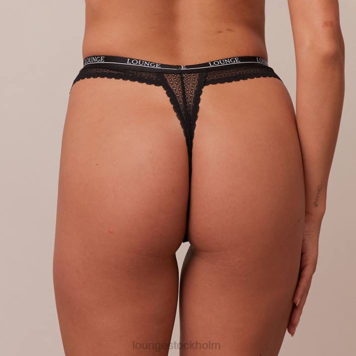Lounge kvinnor svart underkläder FP6J626 frihet stringtrosa