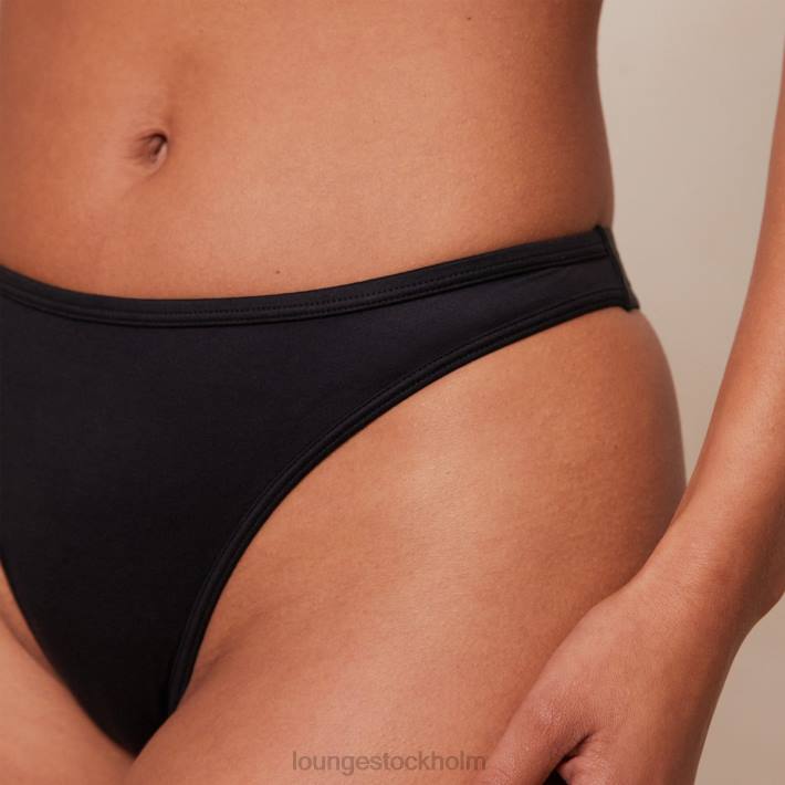 Lounge kvinnor svart underkläder FP6J634 snygg mindful stringtrosa
