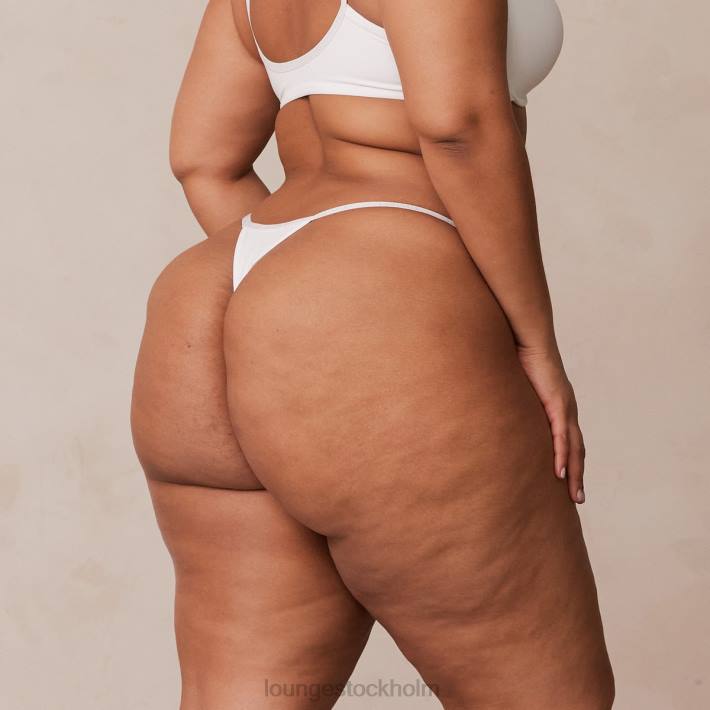 Lounge kvinnor vit underkläder FP6J544 slät stringtrosa