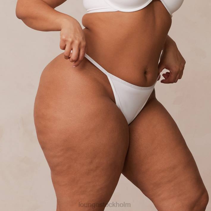 Lounge kvinnor vit underkläder FP6J544 slät stringtrosa