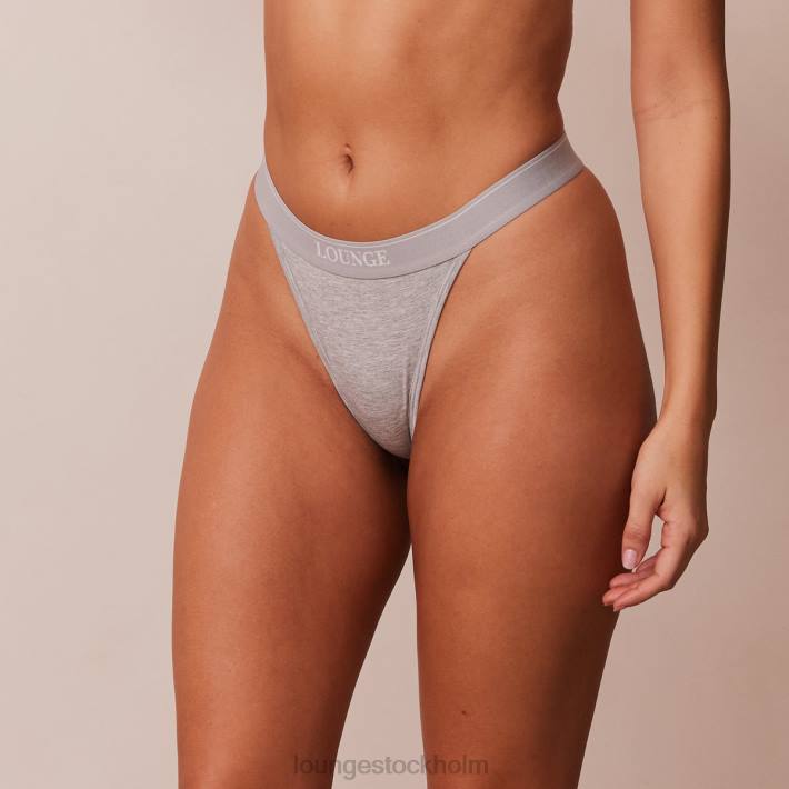 Lounge kvinnor grå underkläder FP6J408 bambu minimal triangel stringtrosa