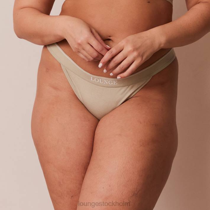 Lounge kvinnor oliv underkläder FP6J406 bambu minimal triangel stringtrosa
