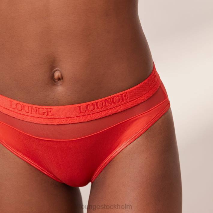 Lounge kvinnor röd underkläder FP6J397 nättrosor