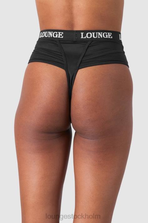 Lounge kvinnor svart underkläder FP6J358 vårda stringtrosa