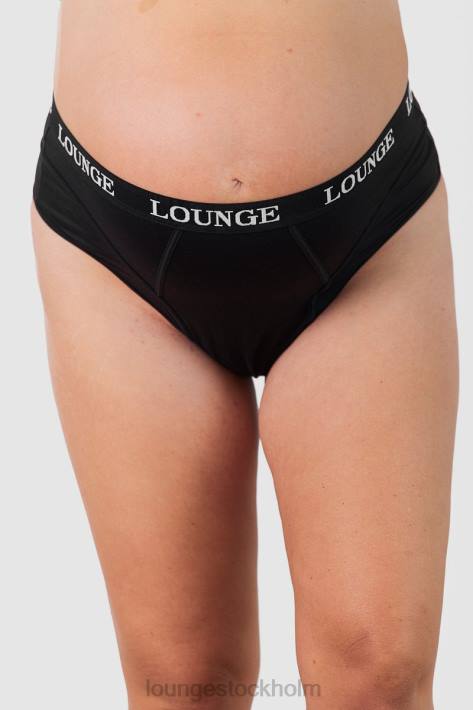 Lounge kvinnor svart underkläder FP6J358 vårda stringtrosa