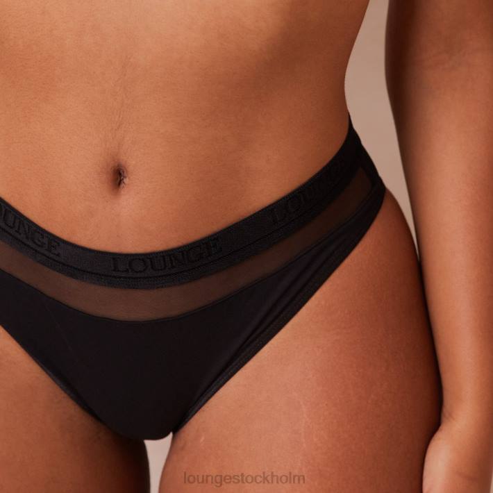Lounge kvinnor svart underkläder FP6J405 nättrosor