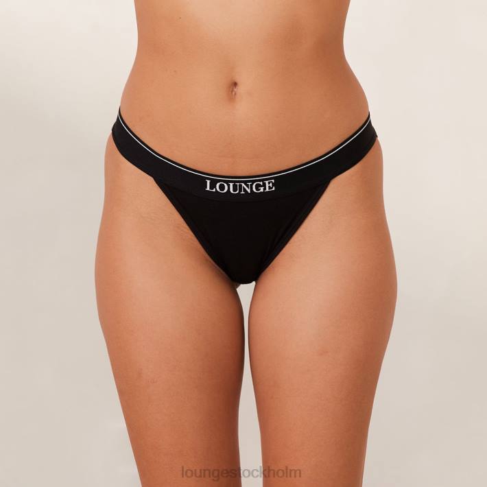 Lounge kvinnor svart underkläder FP6J414 minimal triangeltrosa i bambu