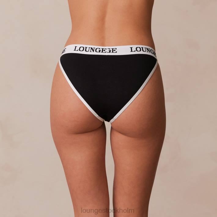 Lounge kvinnor svart underkläder FP6J429 triangeltrosor i bambu
