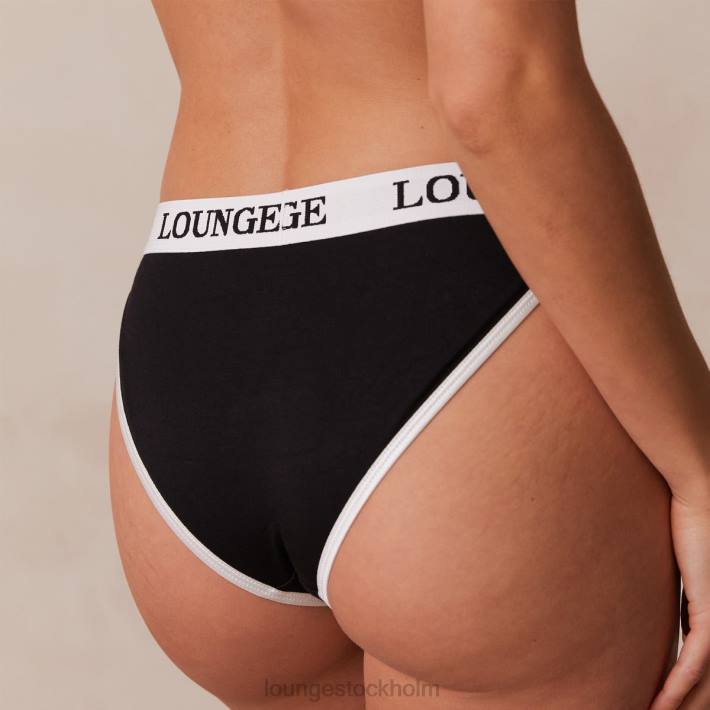Lounge kvinnor svart underkläder FP6J429 triangeltrosor i bambu