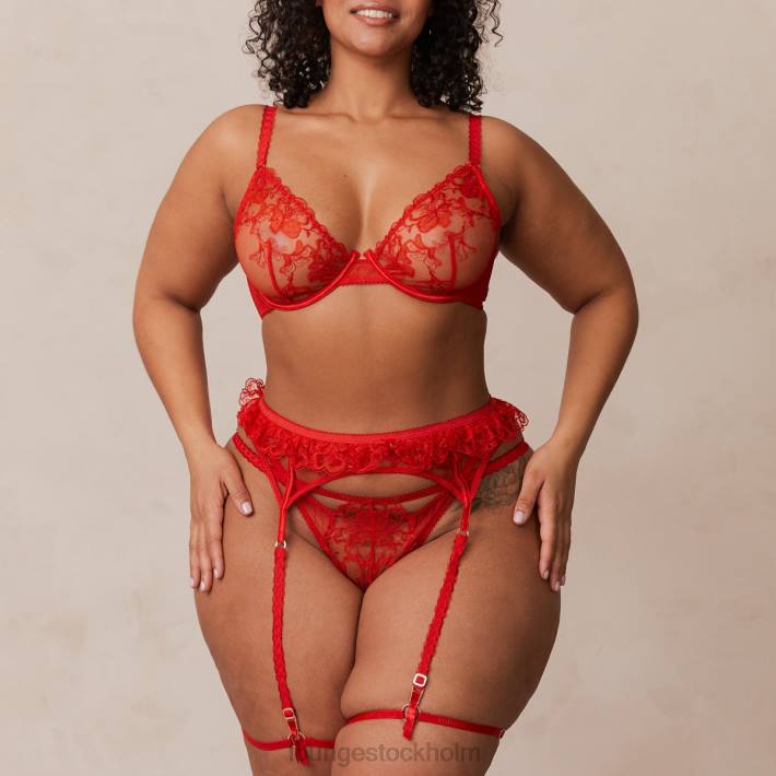 Lounge kvinnor röd underkläder FP6J341 danielle intimates set