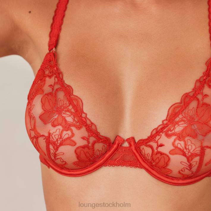 Lounge kvinnor röd underkläder FP6J341 danielle intimates set