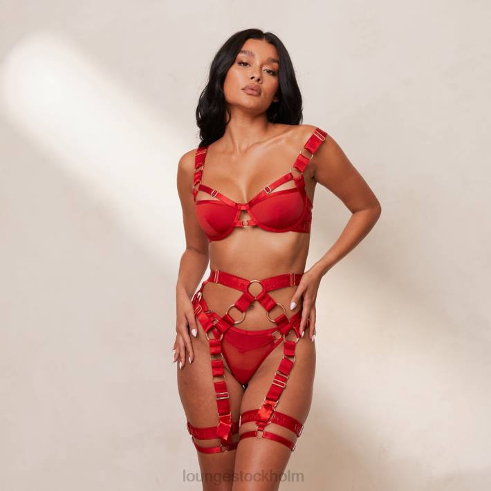 Lounge kvinnor röd underkläder FP6J622 storm antyder set