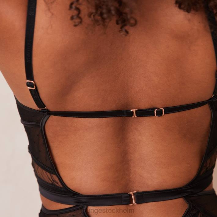 Lounge kvinnor svart underkläder FP6J336 priya bodysuit