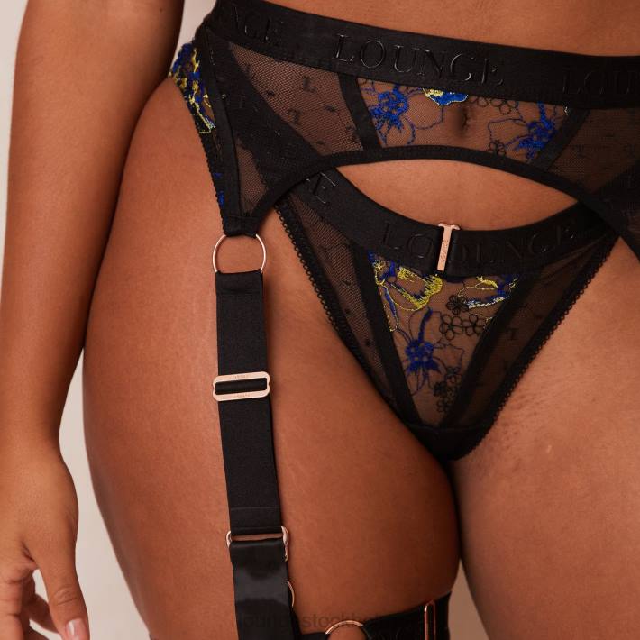 Lounge kvinnor svart underkläder FP6J648 vita intimates set