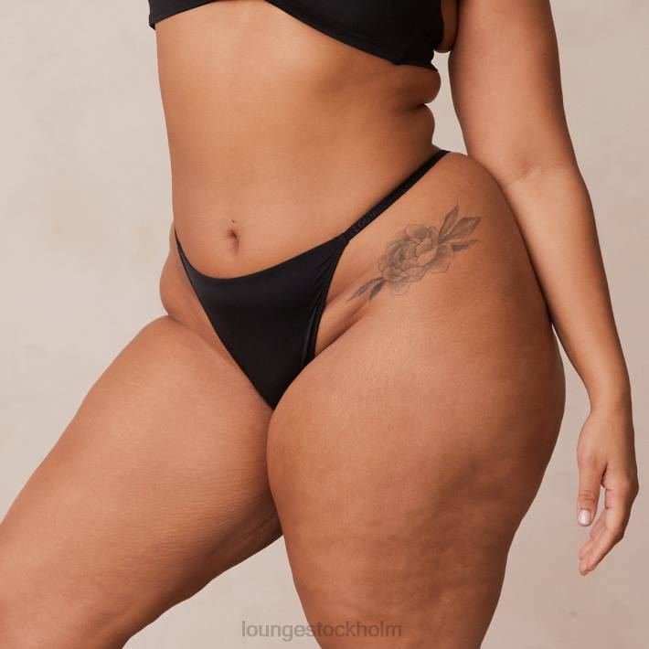 Lounge kvinnor svart underkläder FP6J753 lätt stringtrosa